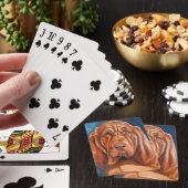 Poker Karten mit Bluthund spielen Spielkarten (In Situ)