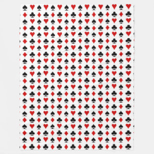 Poker-Karten Symbol Muster Textur Diamanten Pik Pi Fleecedecke