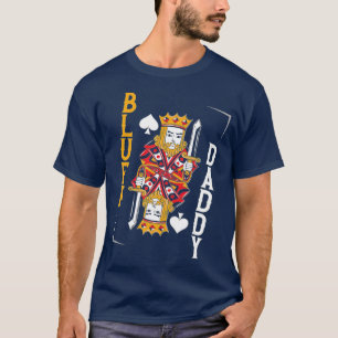 Poker Karten Vater Papa Vintage König Bluff Daddy T-Shirt