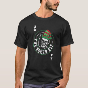 Poker Karten Weihnachtself Vintage Der Poker Elf T-Shirt