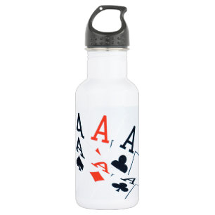Poker, Kartenrennen, Trinkflasche