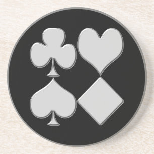 Poker Kartenspiel Anzüge Poker Untersetzer