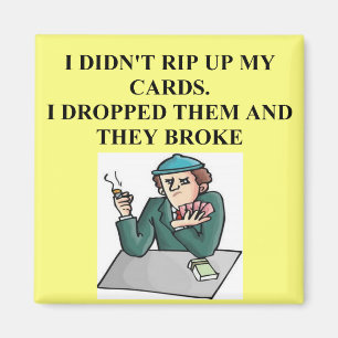 Poker-Kartenspiel-Design Magnet