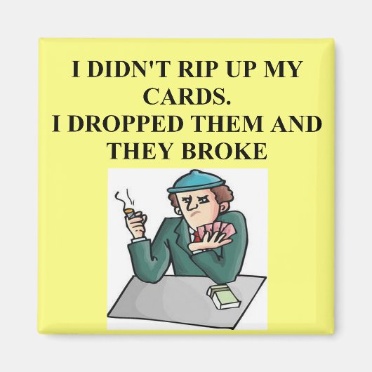 Poker-Kartenspiel-Design Magnet (Vorne)