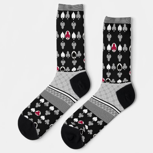 Poker-Kartenspiel Socken (Linkes Detail)