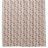 Poker Kartensymbol Duschvorhang (Vorderseite)