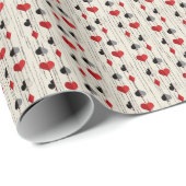 Poker Kartensymbol Geschenkpapier (Rolleneckpunkt)