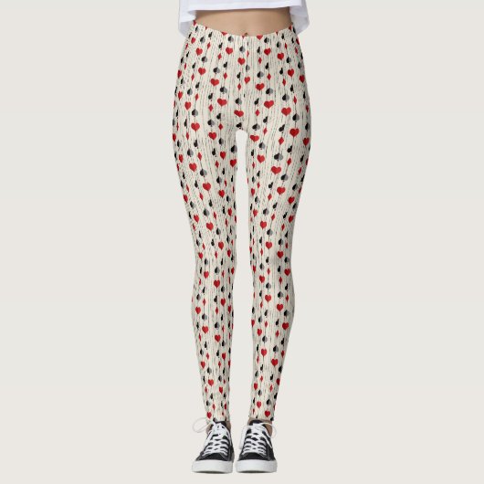 Poker Kartensymbol Leggings (Vorderseite)