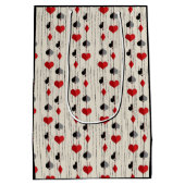 Poker Kartensymbol Mittlere Geschenktüte (Rückseite)