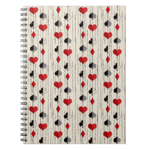 Poker Kartensymbol Notizblock