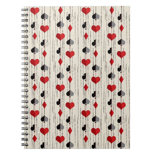 Poker Kartensymbol Notizblock (Vorderseite)