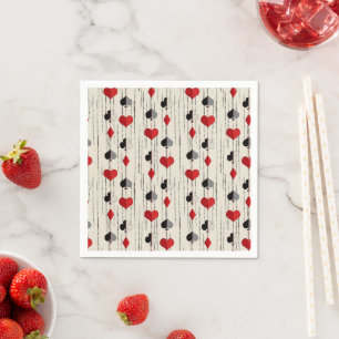 Poker Kartensymbol Serviette