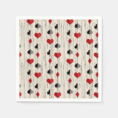 Poker Kartensymbol Serviette (Vorderseite)