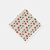 Poker Kartensymbol Serviette (Ecke)