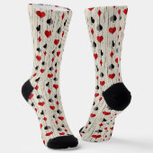 Poker Kartensymbol Socken (Gewinkelt)