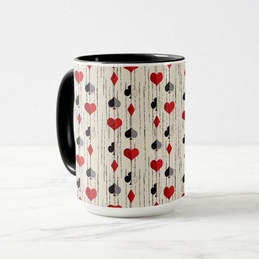 Poker Kartensymbol Tasse (Vorderseite Links)