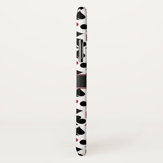 Poker-Kasino-Anzugs-Muster-Monogramm Case-Mate iPhone Hülle (Hinten/Rechts)