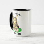 Poker-Katze gewinnt den Pot Tasse (Vorderseite Links)