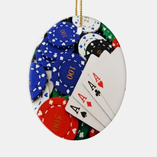 Poker Keramik Ornament (Rechts)