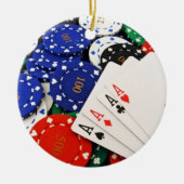 Poker Keramik Ornament (Vorne)