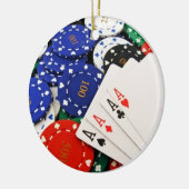 Poker Keramik Ornament (Links)