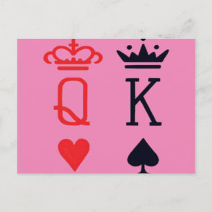 Poker King  Postkarte