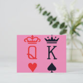Poker King Postkarte (Stehend Vorderseite)