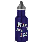 Poker, Kiss My Ace, Edelstahlflasche (Links)
