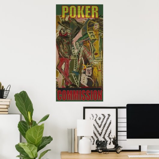 POKER KOMMISSION POSTER (Heimbüro)