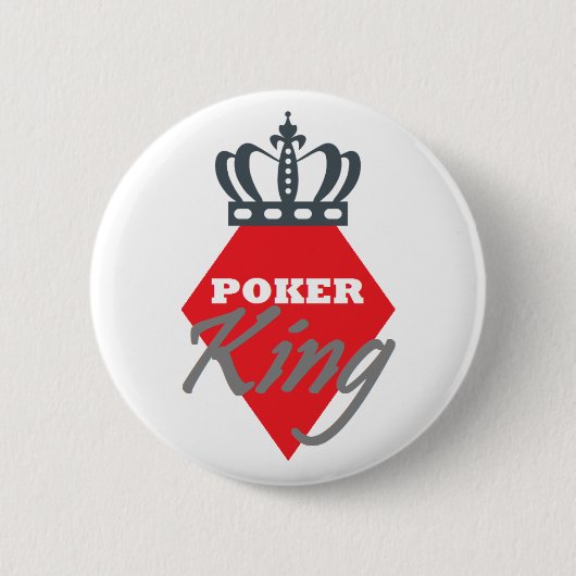 Poker-König - Diamant Button (Vorderseite)