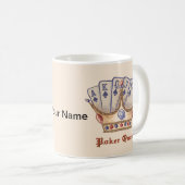 Poker Königin Kaffeetasse (VorderseiteRechts)