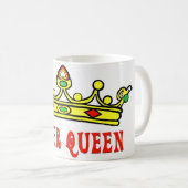 Poker-Königin Kaffeetasse (VorderseiteRechts)
