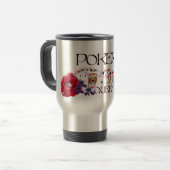 Poker-Königin Reisebecher (Vorderseite Links)