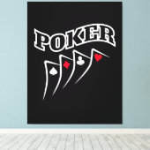 Poker Leinwanddruck (Insitu (Holzboden))