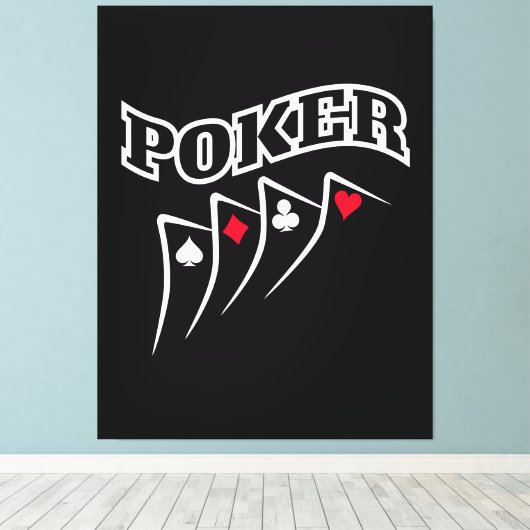 Poker Leinwanddruck (Insitu (Holzboden))