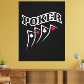 Poker Leinwanddruck (Insitu (Wohnzimmer))