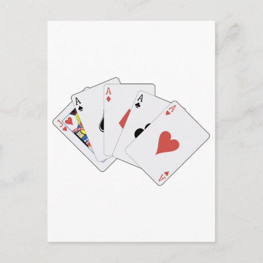 POKER - Lies sie und webe! Postkarte (Vorderseite)
