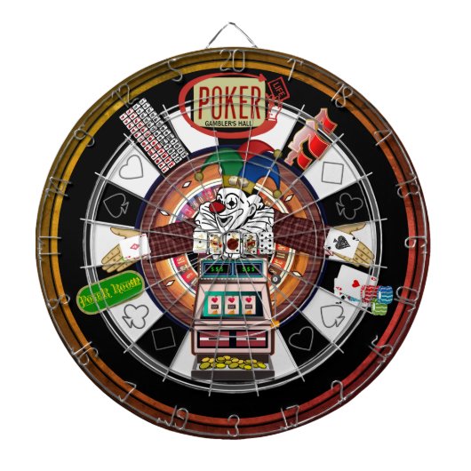 Poker Life Gambler's Hall Dart Board Dartscheibe (vorne)