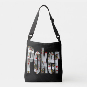 Poker-Logo aus Damen erstellt, Tragetaschen Mit Langen Trägern