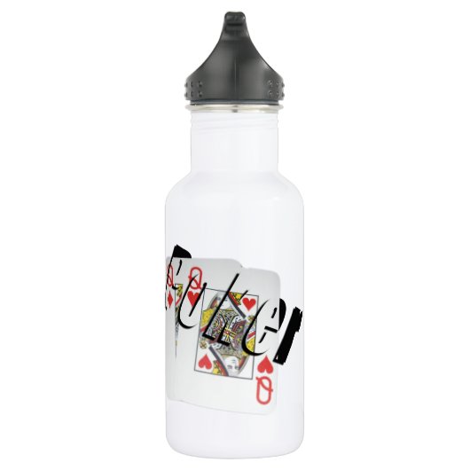 Poker, Logo, Damen, Trinkflasche (Rechts)