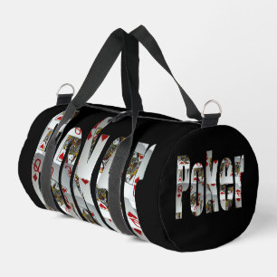 Poker-Logo mit Damen erstellt Duffle Bag