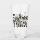 Poker-Logo mit Queens Poker Cards, Glas (Rückseite)