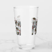 Poker-Logo mit Queens Poker Cards, Glas (Links)