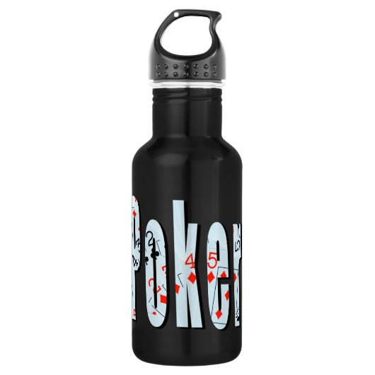 Poker, Logo, Trinkflasche (Vorderseite)