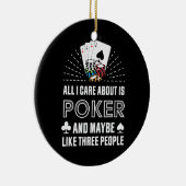 Poker Lover | Alles, worum ich mich kümmere, ist P Keramik Ornament (Rechts)