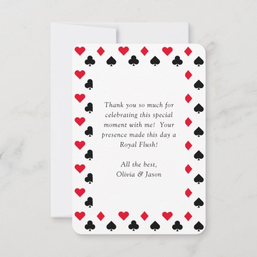 Poker Lugano Highlights Casino Lugano Dankeskarte (Rückseite)