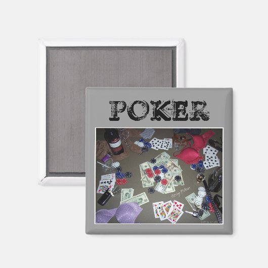 Poker Magnet (Vorderseite/Rückseite)