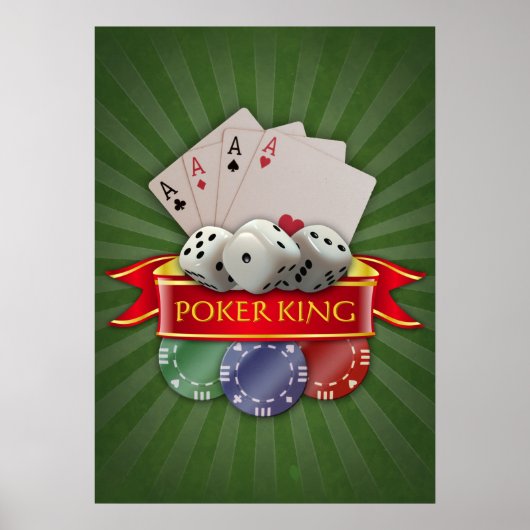 Poker Mania - Karten, Dices, Chips Poster (Vorne)