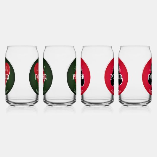 Poker mit klassischen Spielkarten Dosenglas (Rechts)