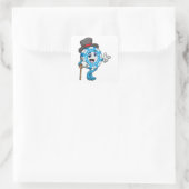 Poker mit Poker Quadratischer Aufkleber (Tasche)